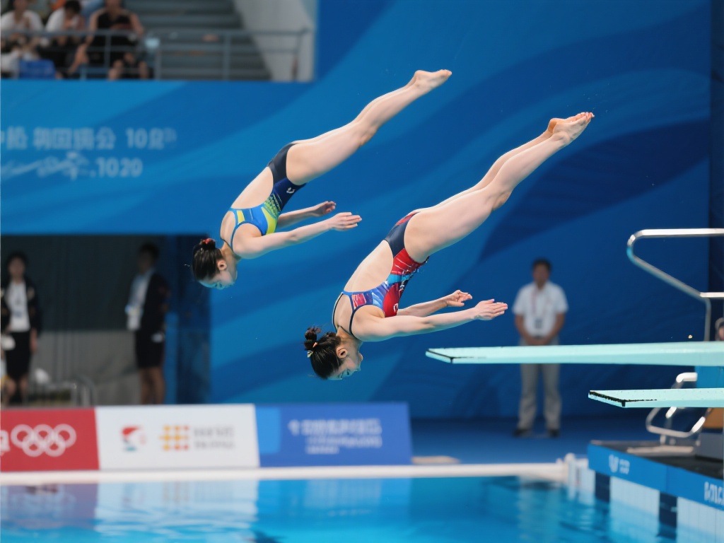 跳水世界杯巅峰对决：女子双人10米跳台争辉